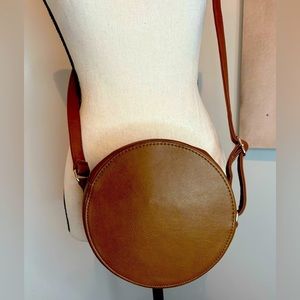 Wild Fable Brown Leather Circle Crossbody Bag